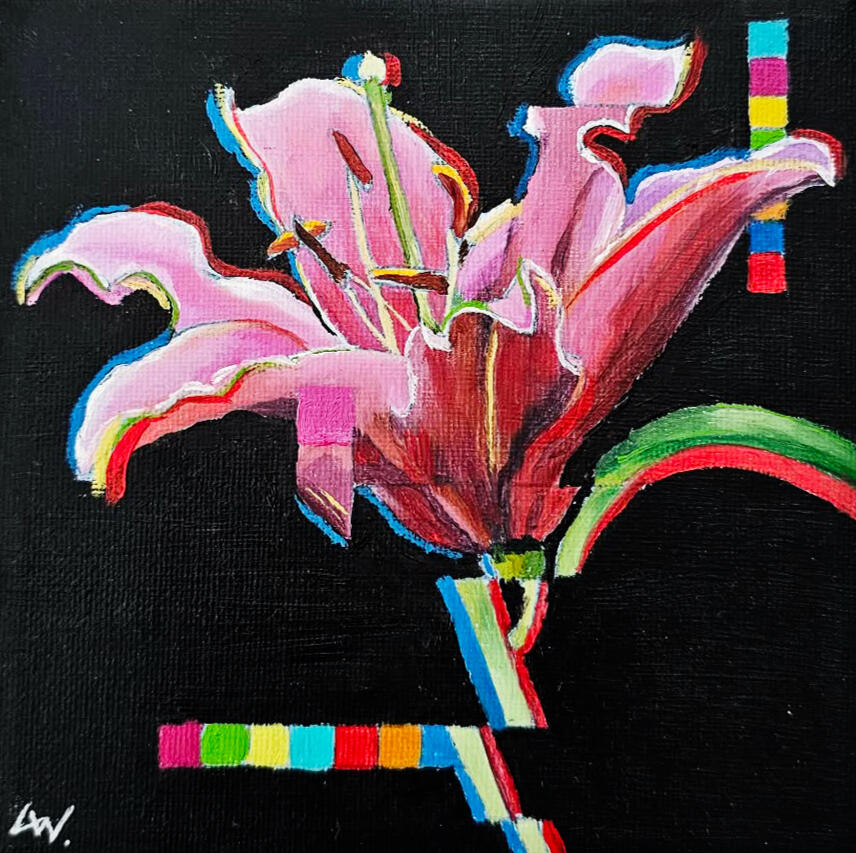 Lily / 15cm x 15cm / Oil on Canvas